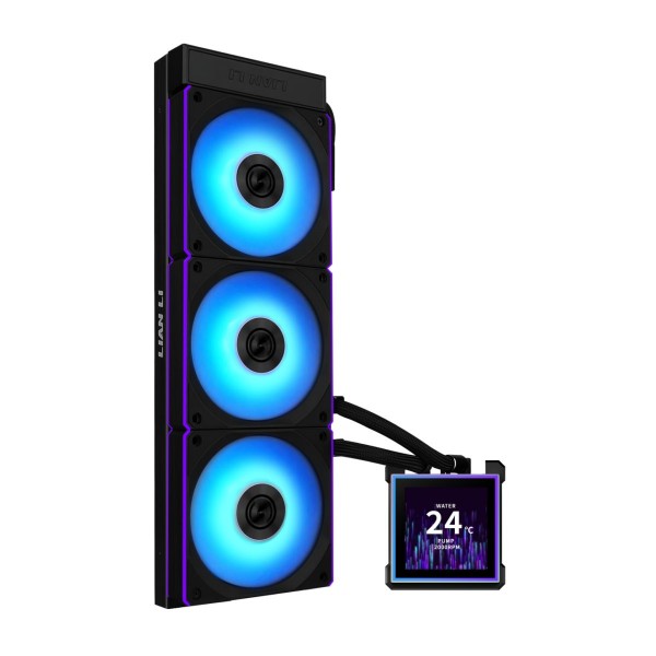 Lian Li Hydroshift II LCD-S 360CL Black - RGB AIO CPU Cooler - 3.4" Screen - 1851/1700, AM5/AM4