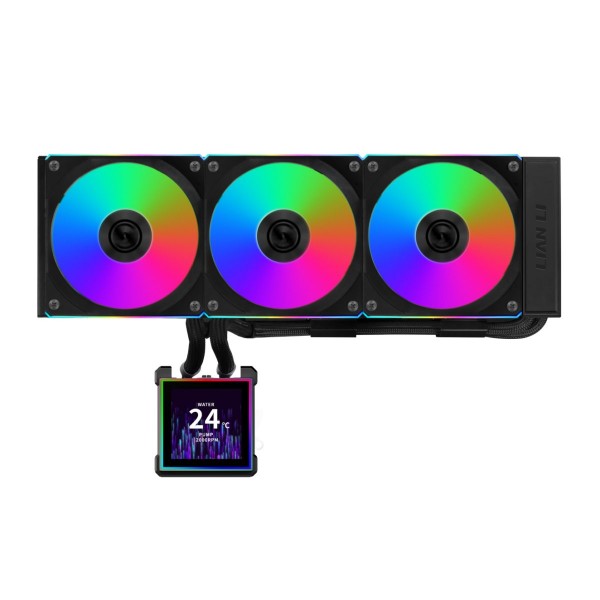 Lian Li Hydroshift II LCD-S 360CL Black - RGB AIO CPU Cooler - 3.4" Screen - 1851/1700, AM5/AM4 - LIAN LI