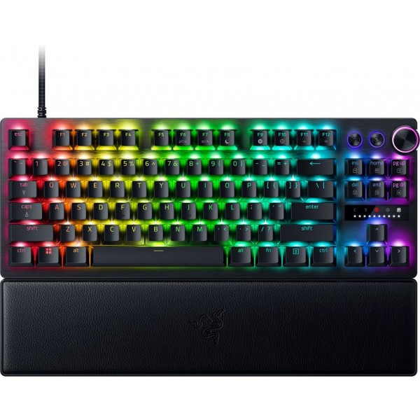 Razer HUNTSMAN V3 PRO TENKEYLESS 8KHz ANALOG - 8K Polling Rate - RGB Optical Gaming Keyboard - Rapid - Gaming Keyboard