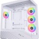 Lian Li Vector V100 White - 4 x 120mm ARGB - LED RGB Strip - Tempered Glass - ATX Case
