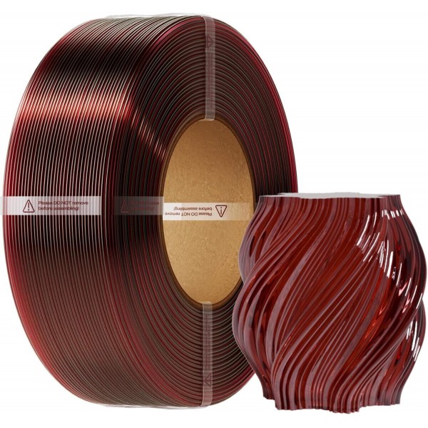 Creality CR-PETG Transparent Wine Red - No Reel- 3D Printer Filament, Hard Glossy,  1 kg - CREALITY