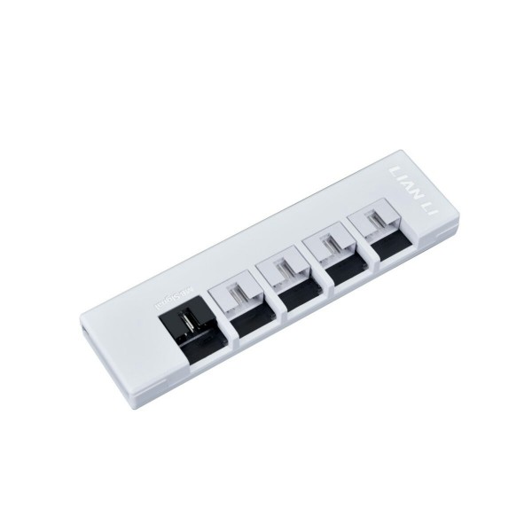 Lian Li RS1200G White - 1200 Watt 80+ Gold PSU - 12V-2x6 Colored Cable - RS Hub - Fully Modular