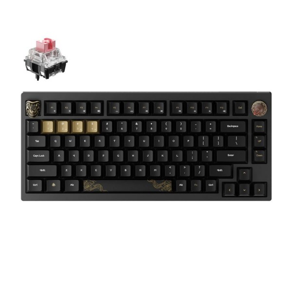 Keychron Black Myth Wukong Wireless Mech Keyboard (WKD-21) Deluxe Ed. TTC Gold Pink Switch 75% US - Σύγκριση Προϊόντων