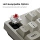 Keychron C1 Pro (C1PX-M3) QMK/VIA Mechanical Brown Sw. - 8K Polling Rate Hot Swap. 80% US Retro RGB