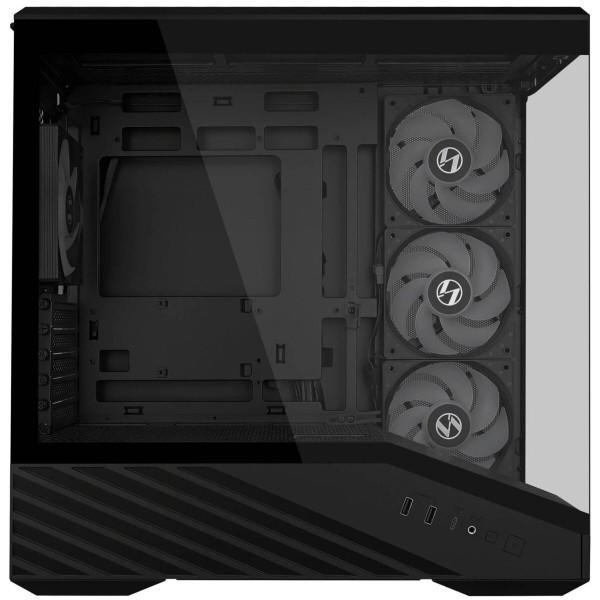 Lian Li Vector V100 Mini Black - 4 x 120mm ARGB - Mini/Micro ATX - LED RGB Strip - Tempered Glass