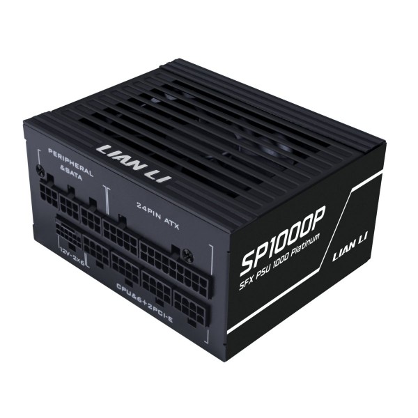 LIAN LI SP1000P Black -1000W 80+ Platinum PSU - 10 Years Warranty - 12V-2x6 - Japanese Capacitors - Power Supply