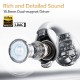 QCY Crossky C30S Black (QT33S) Open Ear BT6.0 LDAC/AAC/SBC Earbuds 40h Call noise AI cancelation Dua