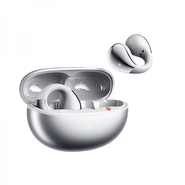 QCY Crossky C30S Silver (QT33S) Open Ear BT6.0 LDAC/AAC/SBC Earbuds 40h Call noise AI cancelation Du - QCY