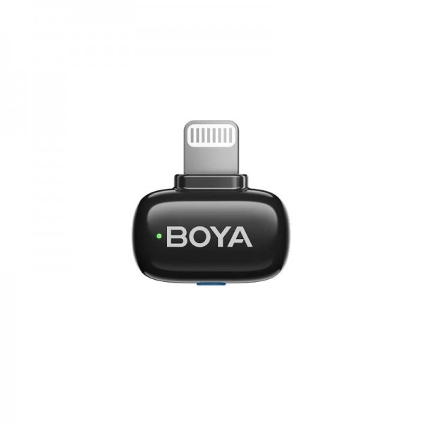 BOYA mini 2 iPhone Lightning - 2,4GHz 2mic Wireless AI-ANC Mic w. Charging Box Mono/stereo/safety-tr
