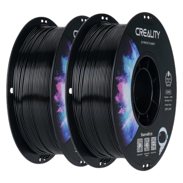 Creality CR-PETG Value Pack 2kg - 2x Black 3D Printer Filament - 