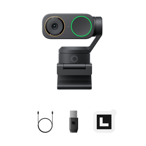 Insta360 Link 2 Pro Black - 2-Axis Gimbal 4K, HDR, AI Noise Cancel, AI Track-Frame, Dual Mic Webcam - Σύγκριση Προϊόντων