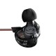KZ ZST Black No Mic - IEM 3,5 In Ear Monitor Earphones, Dynamic Hybrid Dual Driver 1BA+1DD
