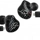 KZ ZST Black  With Mic - IEM 3,5 In Ear Monitor Earphones, Dynamic Hybrid Dual Driver 1BA+1DD