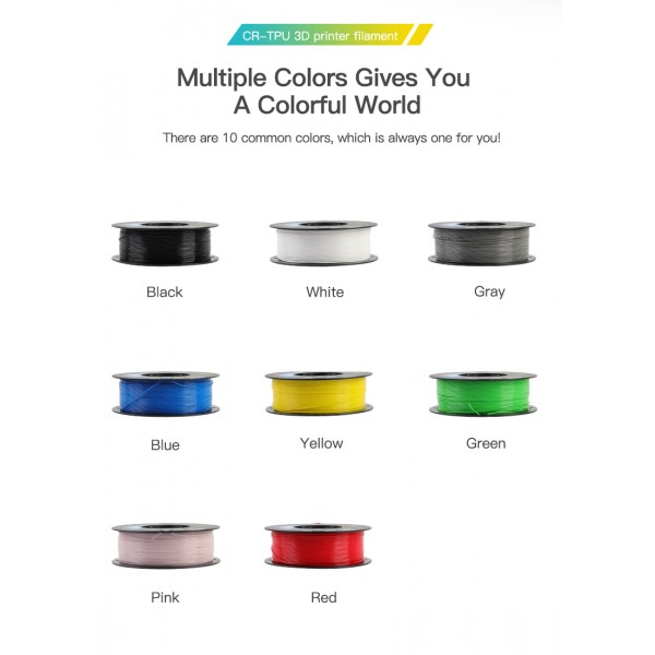 Creality CR-TPU Red 3d Printer Soft Adhesive material Filament 1kg 1.75