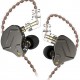 KZ ZSN PRO Grey No Mic - IEM 3,5 In Ear Monitor Earphones, Dynamic Hybrid Dual Driver 1BA+1DD