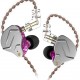 KZ ZSN PRO Purple No Mic - IEM 3,5 In Ear Monitor Earphones, Dynamic Hybrid Dual Driver 1BA+1DD