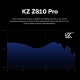 KZ ZS10 PRO Blue With Mic - IEM 3,5 Musician In Ear Monitor Earphones, 4BA+1DD 5 Driver 10mm, metal