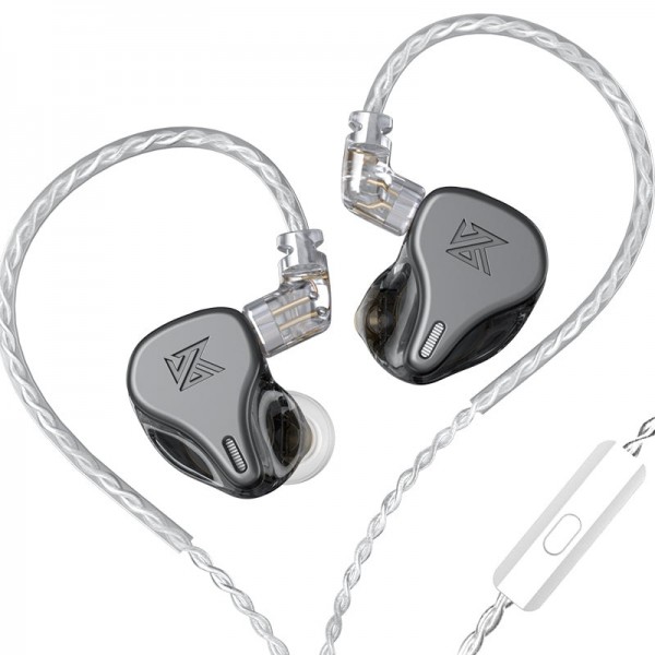 KZ DQ6 Grey With Mic - IEM 3,5 HBB Tuned Improved In Ear Monitor Earphones, 3DD Dynamic - Σύγκριση Προϊόντων