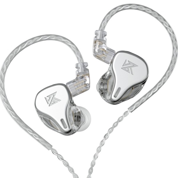 KZ DQ6 Silver No Mic - IEM 3,5 HBB Tuned Improved In Ear Monitor Earphones, 3DD Dynamic - Σύγκριση Προϊόντων