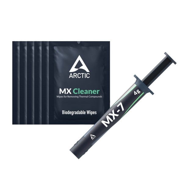 ARCTIC MX-7 (4g) with 6pcs MX Cleaner - High Performance Thermal Compound - 