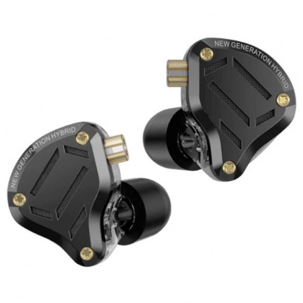 KZ ZS10 PRO 2 No Mic - IEM 3,5 In Ear Monitor Earphones, 4-level switch, Hybrid 10mm, metal, stereo - KZ