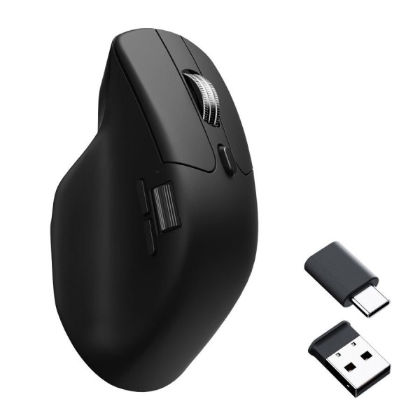 Keychron M6 (M6S-A72) Wireless Ergonomic Optical Mouse 1000hz Polling Rate Black - Keychron