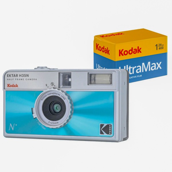 Kodak Ektar H35N HF Film Blue + Ultramax   135-24 Film - 