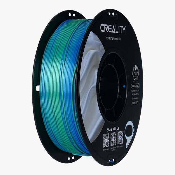 CREALITY CR-PLA Silk Blue-Green, 3D Printer Filament Glossy, 1 kg Spool,1.75 mm - 