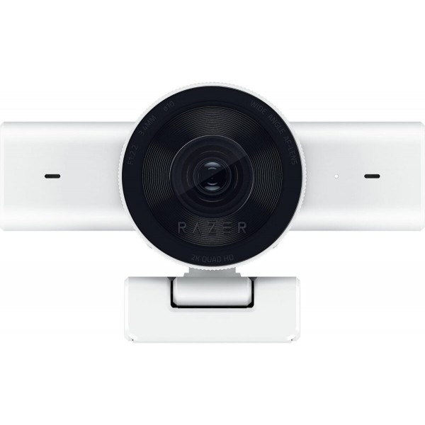 Razer KIYO V2 X White - 2K 60fps - Auto Focus - 80° FOV - Low Light Sensor - USB Streaming Webcam - 