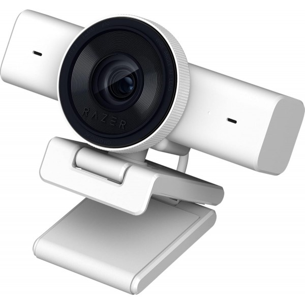 Razer KIYO V2 X White - 2K 60fps - Auto Focus - 80° FOV - Low Light Sensor - USB Streaming Webcam - 