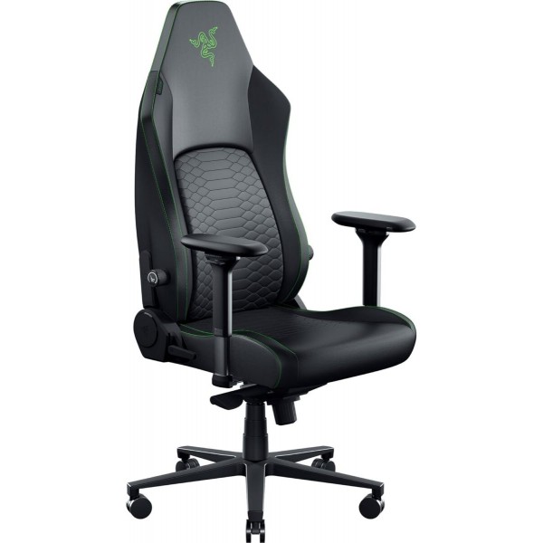 Razer Iskur V2 NewGen Black - Lumbar Support - Leather with CoolTouch™ - Steel Frame - < 136 kg - 