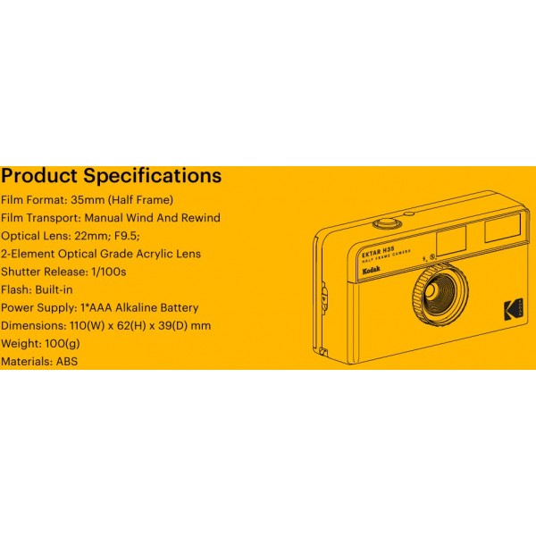 Kodak Ektar H35 HF Film Camera Sand