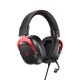 QCY Heroad VT200 Pro 7.1 Red USB PlayStation & PC Gaming Headset 53mm Metal Headband PS4/PS5/PC