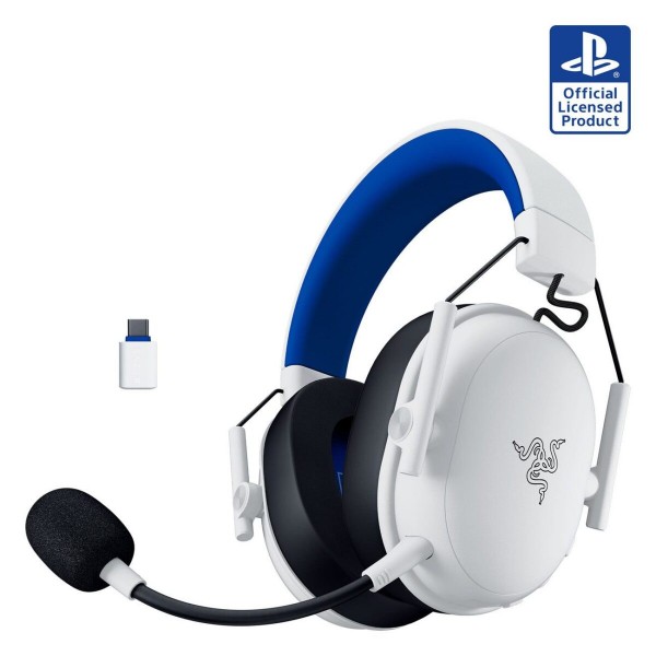 Razer BlackShark V3 X Hyperspeed Licensed for PlayStation - White - Wireless Headset - 2.4Ghz/BT/USB - 