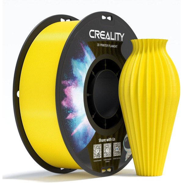 Creality CR-PETG Yellow 3D Printer Filament, Hard Glossy, Tensile Str. 49MPA, 1 kg Spool1.80 - 