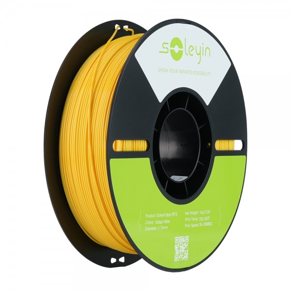 Creality Soleyin Basic PETG Ginkgo Yellow - 3D Printer Filament  1 kg Spool,1.75 - CREALITY