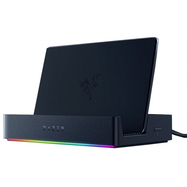 Razer Handheld Dock Chroma - Steam Deck, Switch 2, Smartphones, Tablets - USB C/USB A/HDMI/GbE/100W - 