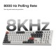 Keychron Q6 Ultra (Q6U-P1) ZMK RGB 8K Wireless Custom Mechanical Keyboard-Red Switch 100% US White