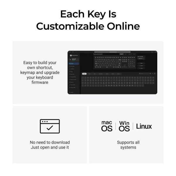 Keychron Q6 Ultra (Q6U-M1) ZMK RGB 8K Wireless Custom Mechanical Keyboard-Red Switch 100% US