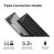 Keychron Q6 Ultra (Q6U-P1) ZMK RGB 8K Wireless Custom Mechanical Keyboard-Red Switch 100% US White
