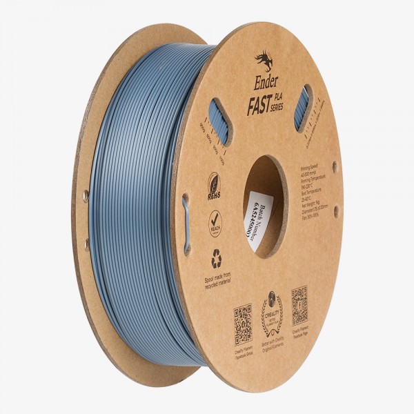 Creality Ender Fast PLA Light Gray 300mm/s 3D Printer Filament  1 kg Spool,1.88 (grey) - CREALITY