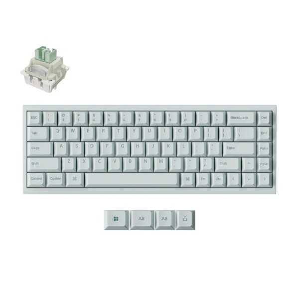 Keychron Q16 HE (Q16HW-L1) QMK Ceramic Custom Hall Effect  Keyboard RGB Lime Switch 65% US Green - Gaming Keyboard