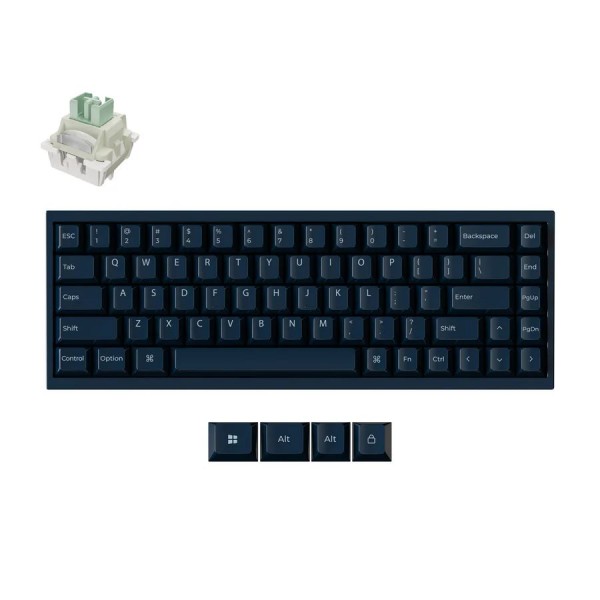 Keychron Q16 HE (Q16HW-J1) QMK Ceramic Custom Hall Effect  Keyboard RGB Lime Switch 65% US Blue - Gaming Keyboard