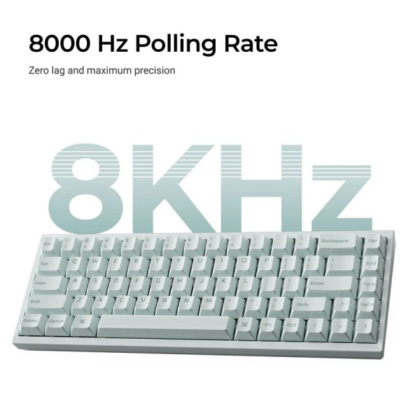 Keychron Q16 HE (Q16HW-L1) QMK Ceramic Custom Hall Effect  Keyboard RGB Lime Switch 65% US Green