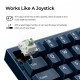 Keychron Q16 HE (Q16HW-J1) QMK Ceramic Custom Hall Effect  Keyboard RGB Lime Switch 65% US Blue