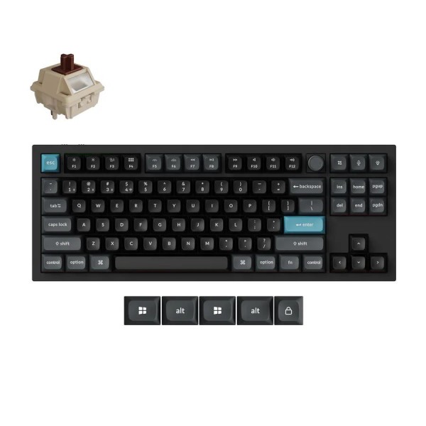 Keychron Q3 Ultra (Q3U-M3) ZMK RGB 8K Wireless Custom Mechanical Keyboard-Brown Switch 80% US - Gaming Keyboard