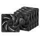 ARCTIC P12 Pro LN 5-Pack - 5 Pack - 120mm Case Fan - Low Noise fluid dynamic -  2000RPM - PWM