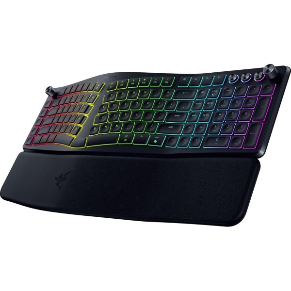 RAZER Pro Type Ergo - Split Keyboard - Low Profile - Wrist Rest - AI Prompt Master - RGB - MACROS - 