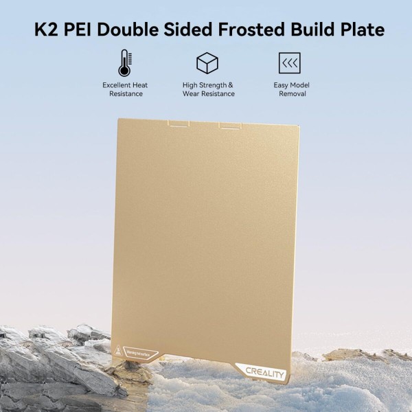 Creality K2 PEI Double Sided Frosted Build Plate 270x293 - 