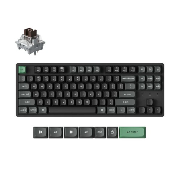 Keychron K8 Ultra (K8U-J3) ZMK Wireless 8K Mechanical Keyboard Brown Switch (Hot-Swap) 80% Us Layout - 